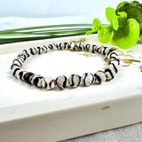 ,,ZebraSoul“– Handgefertigtes Zebra-Achat Armband | Balance & Erdung mit natürlichem Edelstein