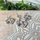 Elegantes Schmuckset mit Botswana-Achat und Bergkristall – 925 Silber Halskette & Ohrringe, stilvoll und mit besonderer Symbolik, perfektes Geschenk