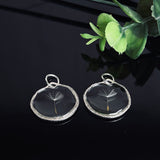 Handgemachtes 2er Set Pusteblumen-Anhänger mit echtem Samen in klarem Resin, silberfarbene Fassung, liebevoll verpackt im Schmucksäckchen mit Geschenk-Extra Schmuckschachtel von ZeitlosSchmuckDesign