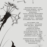 Pusteblumen Herzanhänger aus Olivenholz & Harz – Handgefertigtes Unikat