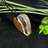 Pusteblumenkette Herz Holz Harz Kette - Epoxidharz Olivenholz,Glücksbringer, Geschenk für Jahrestag,Geburtstag, Wunscherfüller, Glücksbringer