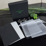 Handgemachtes 2er Set Pusteblumen-Anhänger mit echtem Samen in klarem Resin, silberfarbene Fassung, liebevoll verpackt im Schmucksäckchen mit Geschenk-Extra Schmuckschachtel von ZeitlosSchmuckDesign