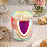 Sojawachs-Kerze in Aurora-Glas Irisierend