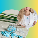 Runder Larimar-Anhänger Atlantis Dream aus Atlantisstein