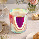 Sojawachs-Kerze in Aurora-Glas Irisierend