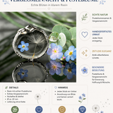 Pusteblumen & Vergissmeinnicht Anhänger – Silber